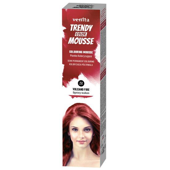 Spuma Coloranta de Par Trendy, Venita, nr 31, Volcano Fire, 75ml