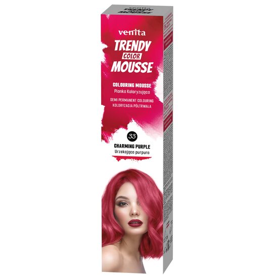 Spuma Coloranta pentru Par Trendy Venita nr. 33 Charming Purple - Purpuriu Vibrant