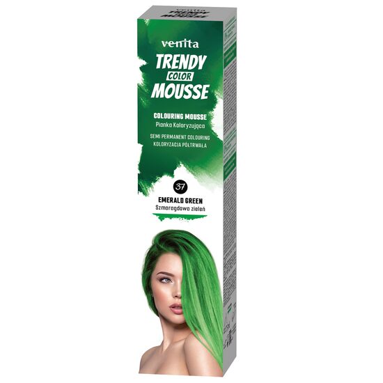Spuma Coloranta pentru Par Trendy Venita nr. 37 Emerald Green - Verde Vibrant