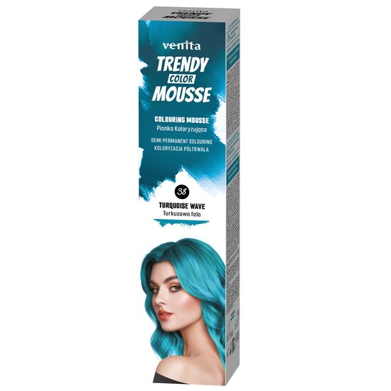 Spuma Coloranta pentru Par Trendy Venita nr. 38 Turquoise Wave - Turcoaz