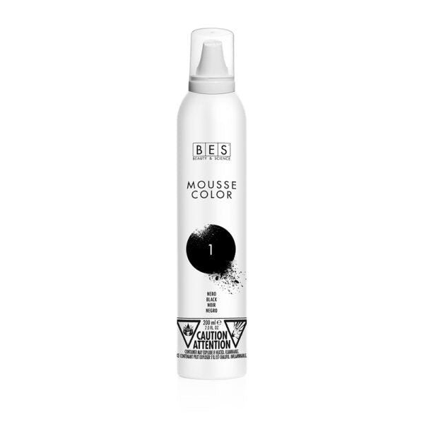 Bes Spuma Mousse color-Nero (Negru)