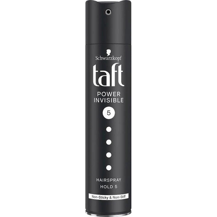 Fixativ Spray Taft Power Invisible, Fixare 5, Formula Vegana – 250ml