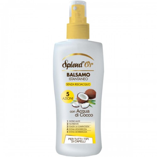 Splend'Or Balsam Spray Fara Clatire cu Aroma de Cocos, 200 ml