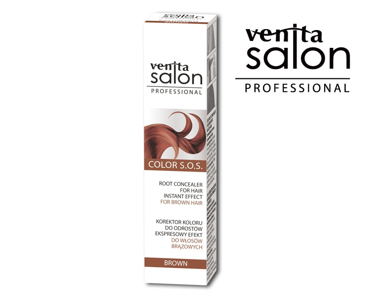Spray Camuflare Radacini, S.O.S., pentru par Brown/Castaniu, Venita, 75ml