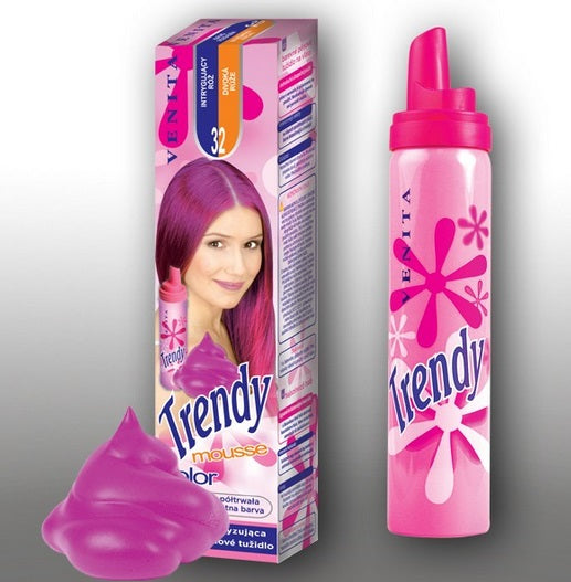 Spuma Coloranta pentru Par Trendy Venita nr. 32 Intriguing Rose - Roz Închis