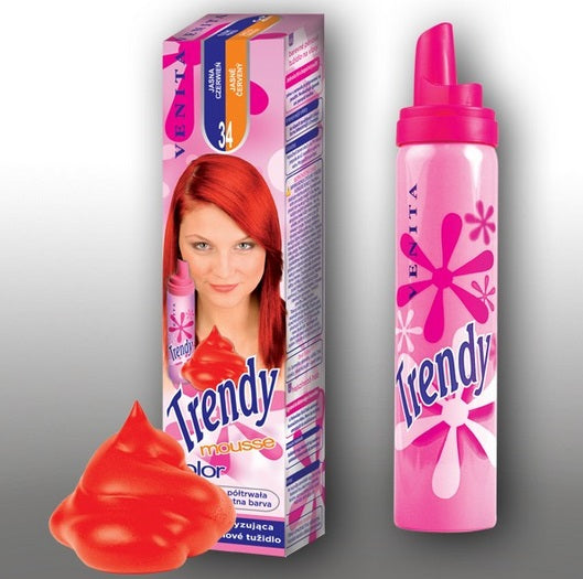 Spuma Coloranta pentru Par Trendy Venita nr. 34 Light Red - Rosu Aprins