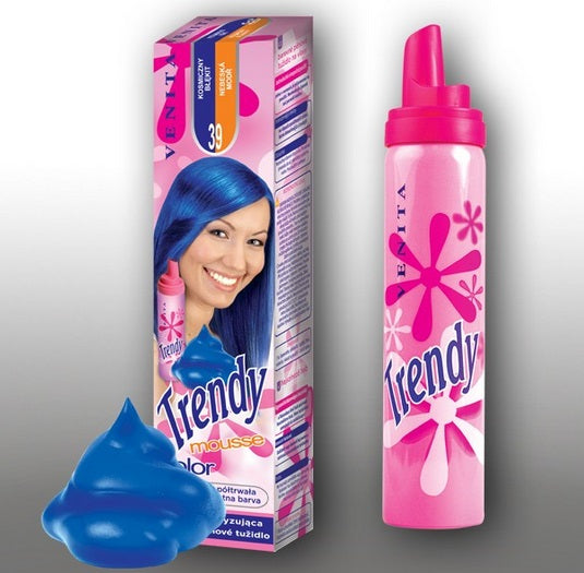 Spuma Coloranta pentru Par Trendy Venita nr. 39 Cosmic Blue - Albastru Închis Strălucitor
