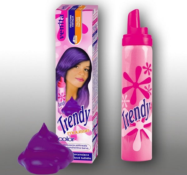 Spuma Coloranta pentru Par Trendy Venita nr. 40 Violet Fantasy - Mov Aprins și Plin de Fantezie