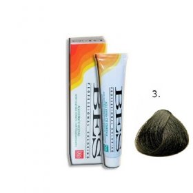 Vopsea de Par Bes Professional 3 Castaniu Inchis, 100ml