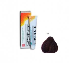 Vopsea de Par Bes Professional 526 - Castaniu Deschis Tabac Rosu, 100ml