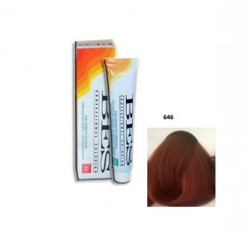 Vopsea de Par Bes Professional 646 - Castaniu Inchis Aramiu Rosu, 100ml