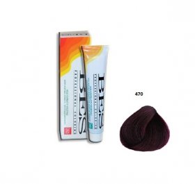 Vopsea de Par Bes Professional 470 - Castaniu Violet, 100ml