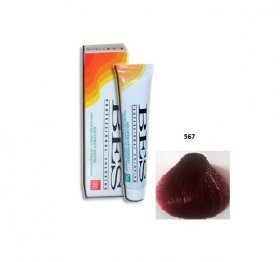 Vopsea de Par Bes Professional 567 - Castaniu Deschis Rosu Violet, 100ml
