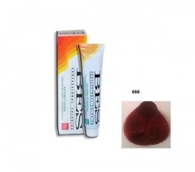 Vopsea de Par Bes Professional 666 - Blond Închis Rosu Foc, 100ml