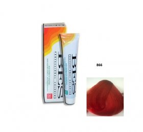 Vopsea de Par Bes Professional 866 - Blond Deschis Rosu Foc, 100ml