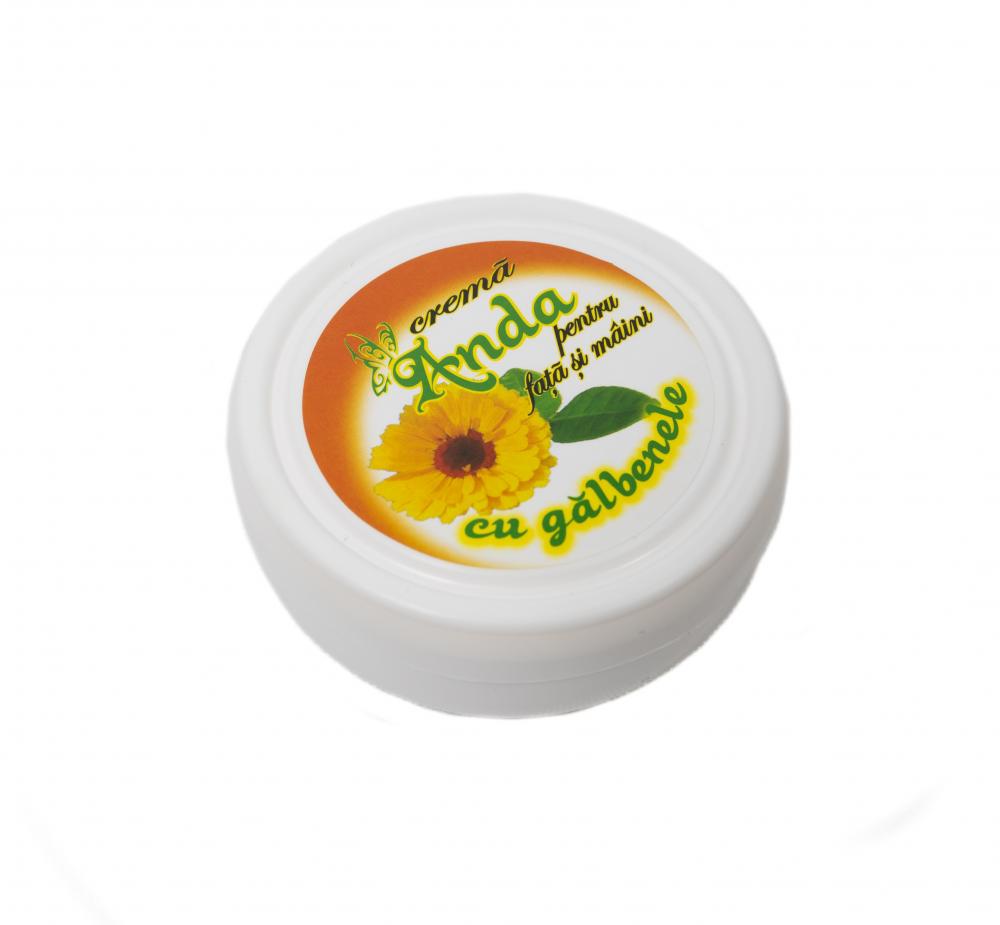 Anda Crema Fata si Maini cu Galbenele 100ml