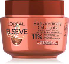 Masca de Par L'Oreal Paris Elseve Ulei Extraordinar de Jojoba pentru Par Uscat, 300 ml
