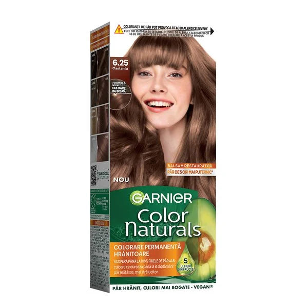 Garnier Color Naturals Vopsea de Par Permanenta, 6.25 Castaniu