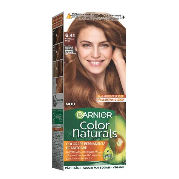 Garnier Color Naturals Vopsea de Par Permanenta, 6.41 Chihlimbar Dulce