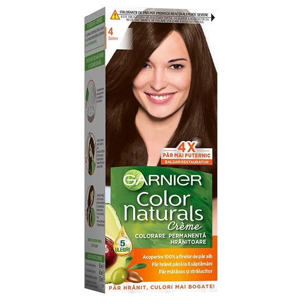 Garnier Color Naturals Vopsea de Par Permanenta, 4 Saten