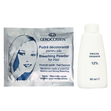Gerocossen Pudra Decoloranta 30g + Emulsie Oxidanta 60ml 12%