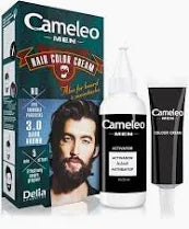 Vopsea pentru Par, Barba și Mustata Cameleo Men 3.0 Dark Brown, Delia Cosmetics, 30ml