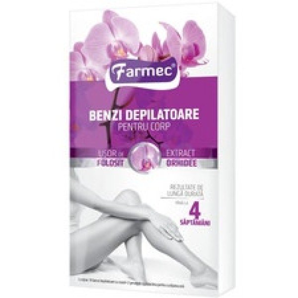 Benzi depilatoare pentru corp cu extract de Orhidee