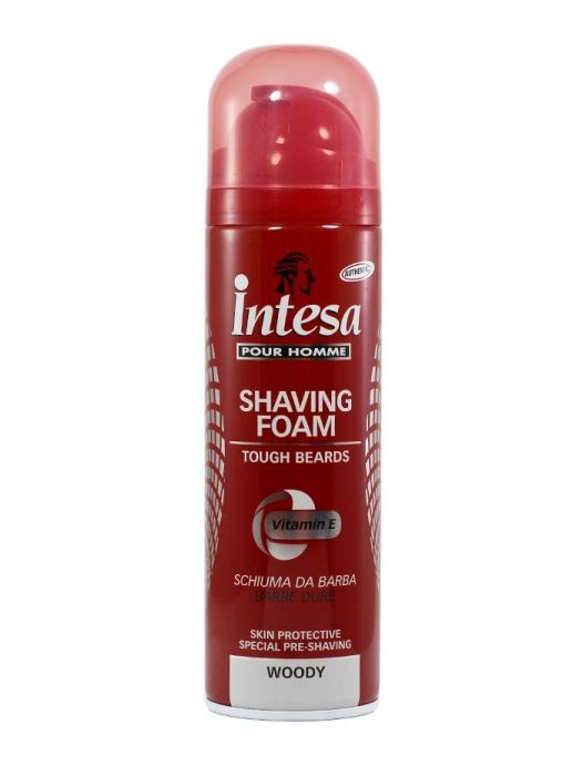 Intesa Spuma de Ras cu Vitamina E pentru Barba Dura, 300ml