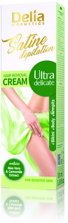 Crema Depilatoare Ultra Delicata Delia pentru Piele Sensibila, 100ml